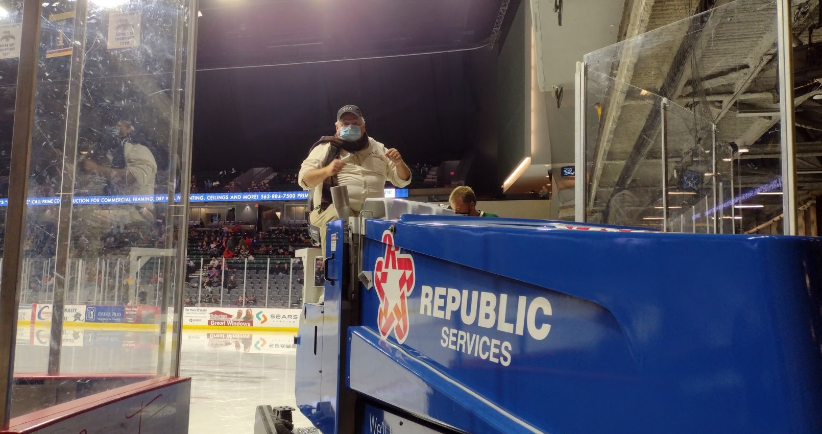 Brian on Zamboni
