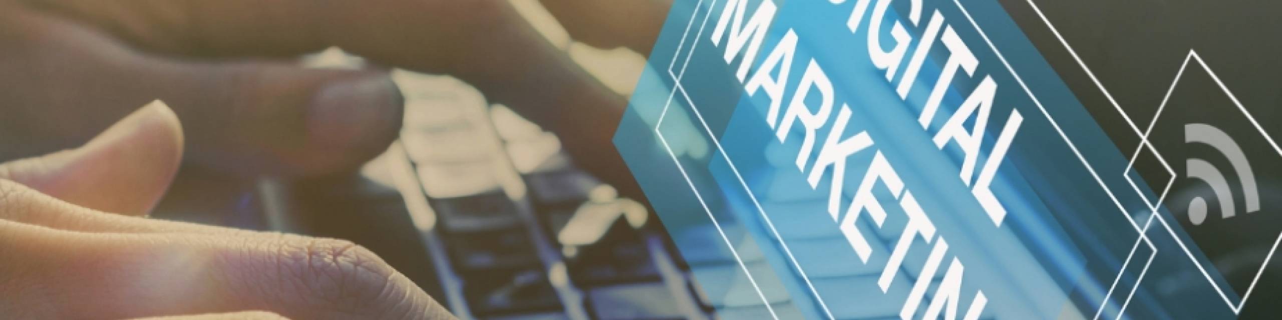 Keyboard with Digital Marketing Pop Up